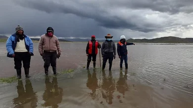 Viacrucis en Nunoa tras el desborde de rios 1